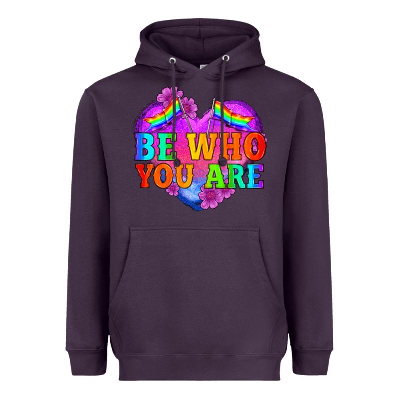 Be Who You Are Heavyweight Hoodie by HRA Design Shop | Teevron