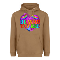 Toasted Coconut be who you are Heavyweight Hoodie - HRA Design Shop
