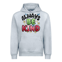 Heather Grey always be kind Urban Hoodie - MaliasSmallBusiness
