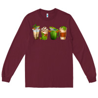 Burgundy frog coffee cups Long Sleeve Tee - texasbilliewilder