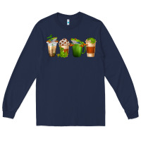 Navy frog coffee cups Long Sleeve Tee - texasbilliewilder