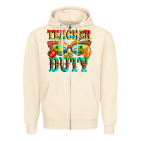 Sandshell teacher off duty Zipper Hoodie - texasbilliewilder