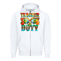 White teacher off duty Zipper Hoodie - texasbilliewilder