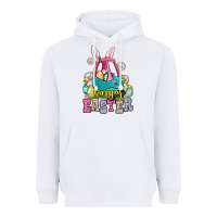 White Happy Easter toddler car Heavyweight Hoodie - OliviaCreatesArt