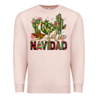 Pale Pink cactus feliz navidad Premium Sweatshirt - JahusDesignShop