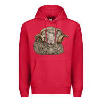 Cardinal merino wool sheep head Premium Hoodie - LillyAllenDesigns