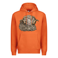 Carrot merino wool sheep head Premium Hoodie - LillyAllenDesigns