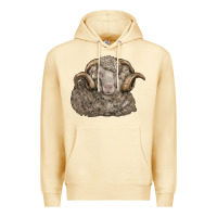 Pina Colada merino wool sheep head Premium Hoodie - LillyAllenDesigns