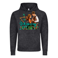 Vintage Black where is my juliet Vintage Hoodie - AdoDesignShop