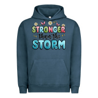 Pigment Midnight Navy stronger than the storm Urban Hoodie - MaliasSmallBusiness