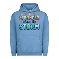 Pigment Pebble Blue stronger than the storm Urban Hoodie - MaliasSmallBusiness