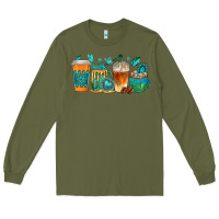 Army Green gemstone coffee cups Long Sleeve Tee - texasbilliewilder