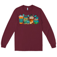 Burgundy gemstone coffee cups Long Sleeve Tee - texasbilliewilder