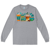 Heather Grey gemstone coffee cups Long Sleeve Tee - texasbilliewilder