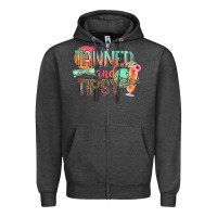 Charcoal Heather tanned and tipsy Zipper Hoodie - texasbilliewilder