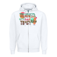 White tanned and tipsy Zipper Hoodie - texasbilliewilder