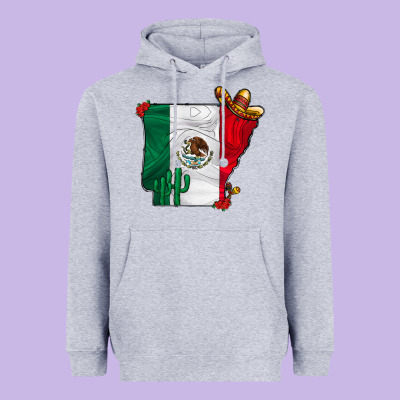 Mexica Oklahama Heavyweight Hoodie Designed By Cowhidedigitalart