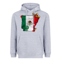Heather Grey mexica oklahama Heavyweight Hoodie - CowhideDigitalArt