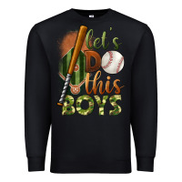 Black let's do this boys field baseball Premium Sweatshirt - BundleAndBundleShop