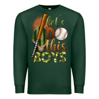 Sports Green let's do this boys field baseball Premium Sweatshirt - BundleAndBundleShop