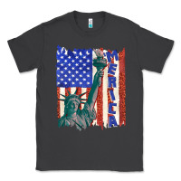 Smoke usa flag with statue of liberty Classic Tee - texasbilliewilder