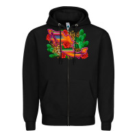 Black mexico map Zipper Hoodie - Zillion Design Studio