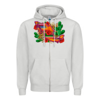 Dove Grey mexico map Zipper Hoodie - Zillion Design Studio
