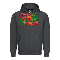 Smoke mexico map Zipper Hoodie - Zillion Design Studio