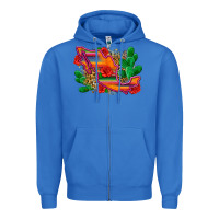 True Royal mexico map Zipper Hoodie - Zillion Design Studio