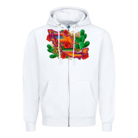 White mexico map Zipper Hoodie - Zillion Design Studio