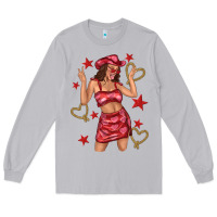 Moon Dust heart cowgirl Long Sleeve Tee - texasbilliewilder
