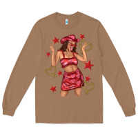 Toasted Coconut heart cowgirl Long Sleeve Tee - texasbilliewilder