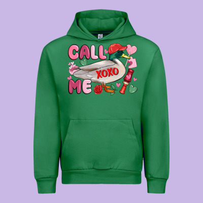Call Me Valentine Mallard Duck Urban Hoodie Designed By Maliassmallbusiness