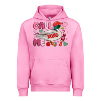 Fuchsia Pink call me valentine mallard duck Urban Hoodie - MaliasSmallBusiness