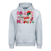 Heather Grey call me valentine mallard duck Urban Hoodie - MaliasSmallBusiness