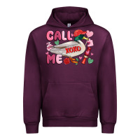 Mauve Wine call me valentine mallard duck Urban Hoodie - MaliasSmallBusiness