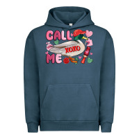 Pigment Midnight Navy call me valentine mallard duck Urban Hoodie - MaliasSmallBusiness