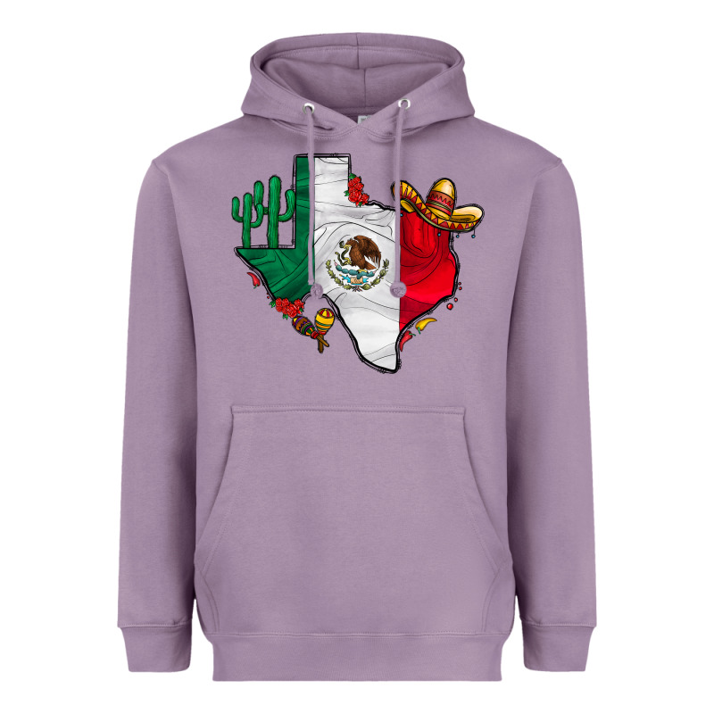 Mexica Texas Heavyweight Hoodie by CowhideDigitalArt | Teevron