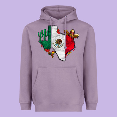 Mexica Texas Heavyweight Hoodie Designed By Cowhidedigitalart