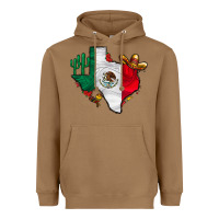 Toasted Coconut mexica texas Heavyweight Hoodie - CowhideDigitalArt