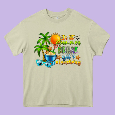 Is It Summer Break Heavy Core Tee Designed By Cowhidedigitalart