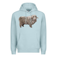 Blue Mist rambouillet sheep Premium Hoodie - LillyAllenDesigns