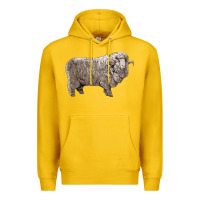 Lemon rambouillet sheep Premium Hoodie - LillyAllenDesigns