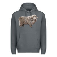Rock rambouillet sheep Premium Hoodie - LillyAllenDesigns
