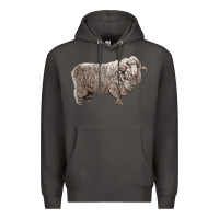 Smoke rambouillet sheep Premium Hoodie - LillyAllenDesigns
