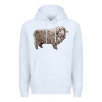 White rambouillet sheep Premium Hoodie - LillyAllenDesigns