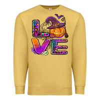 Antique Gold halloween love Premium Sweatshirt - AdoDesignShop