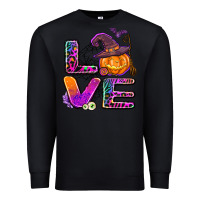 Black halloween love Premium Sweatshirt - AdoDesignShop