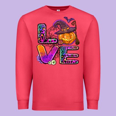 Halloween Love Premium Sweatshirt Designed By Adodesignshop