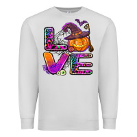 Dove Grey halloween love Premium Sweatshirt - AdoDesignShop